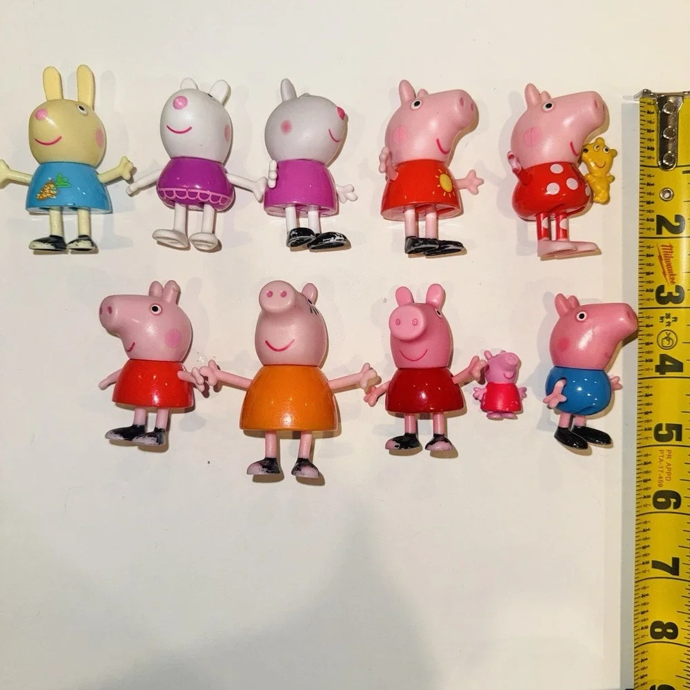 Peppa Pig Grocery Store Supermarket Playset Lot 12 Figures George Mummy Daddy